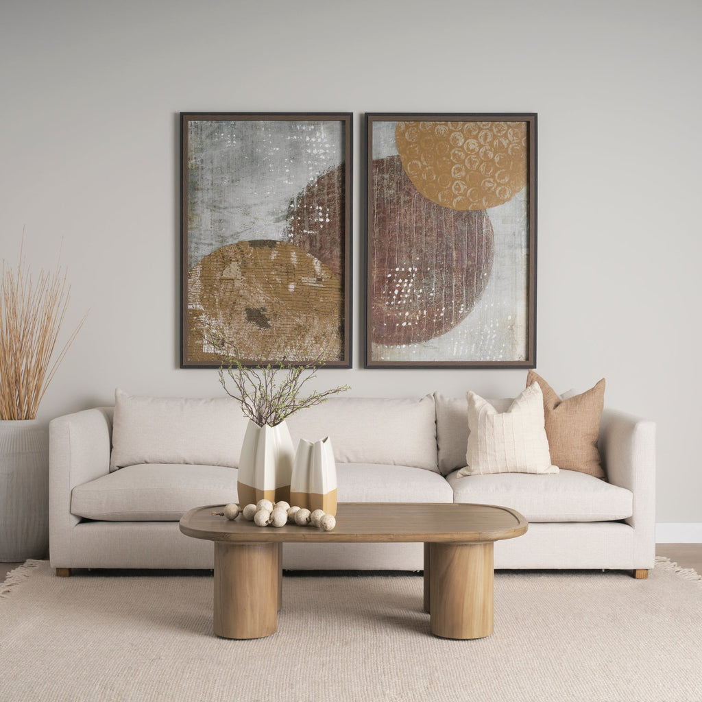 Mercana Tavi 55" x 31.5" x 16.5" Solid + Manufactured Wood Coffee Table