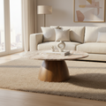 Mercana Allyson 42" x 42" x 16" Stone Coffee Table
