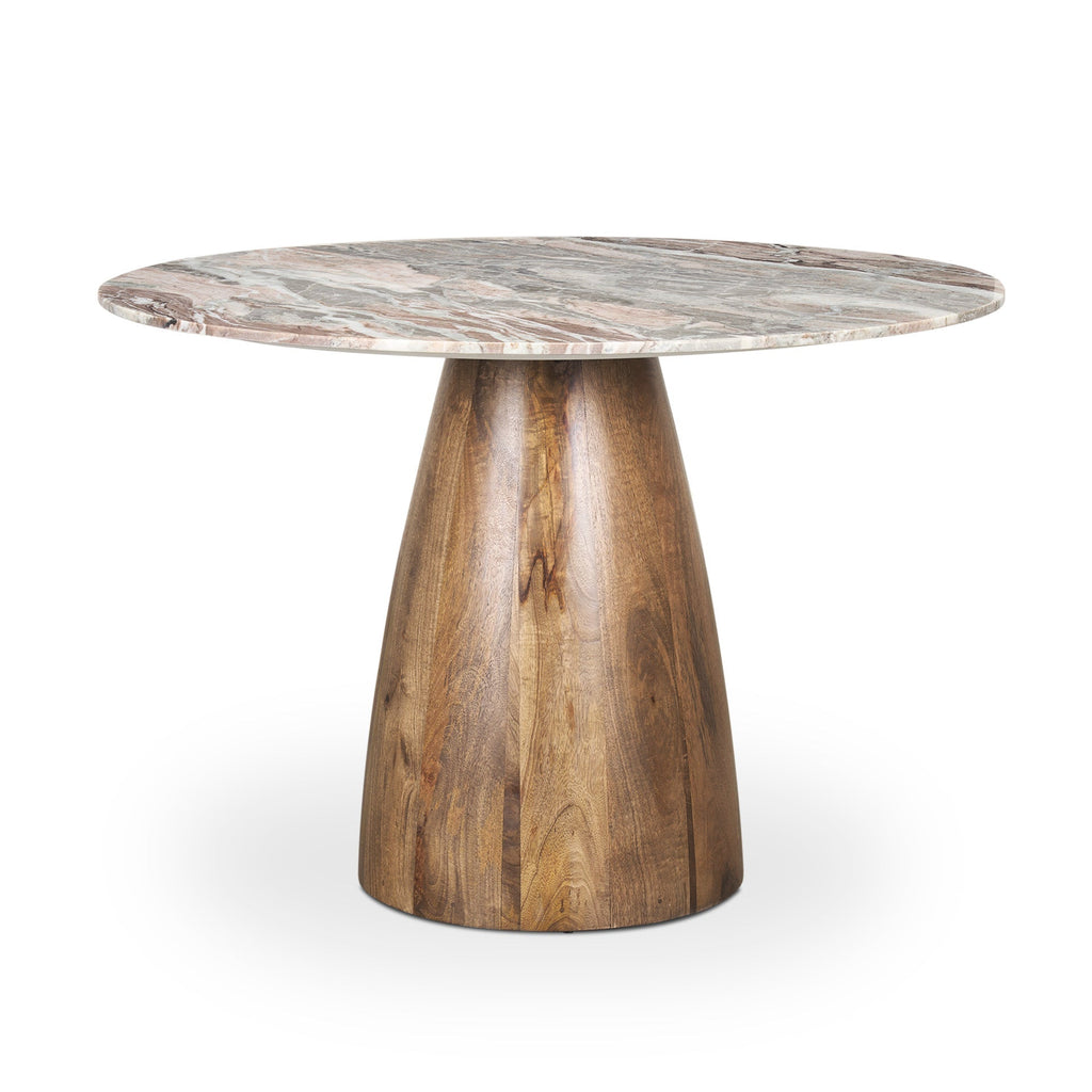 Mercana Allyson 54" x 54" x 30" Solid Wood,Stone Dining Table