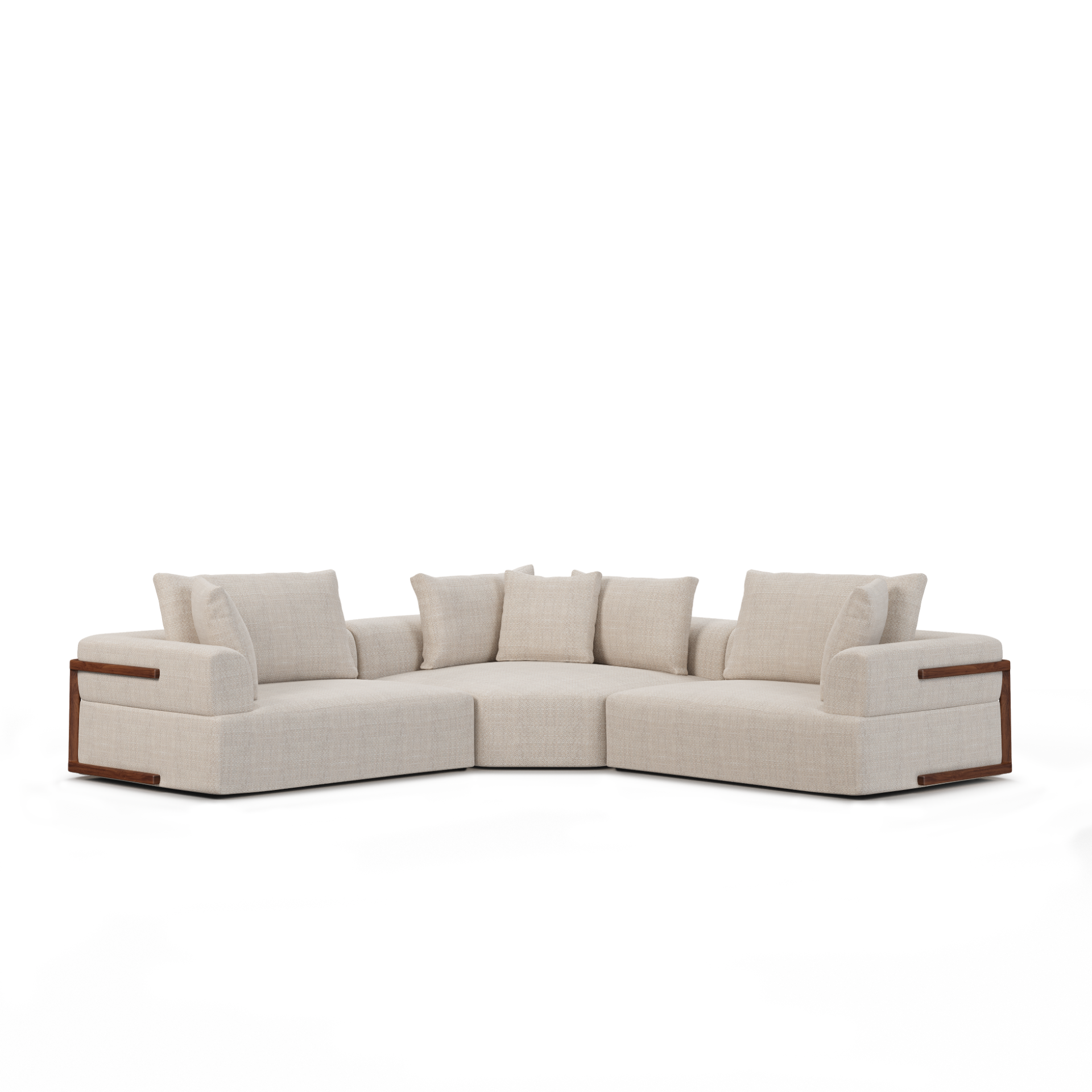 Mercana Warner 113" x 113" x 32.7"  Sectional Sofa - C