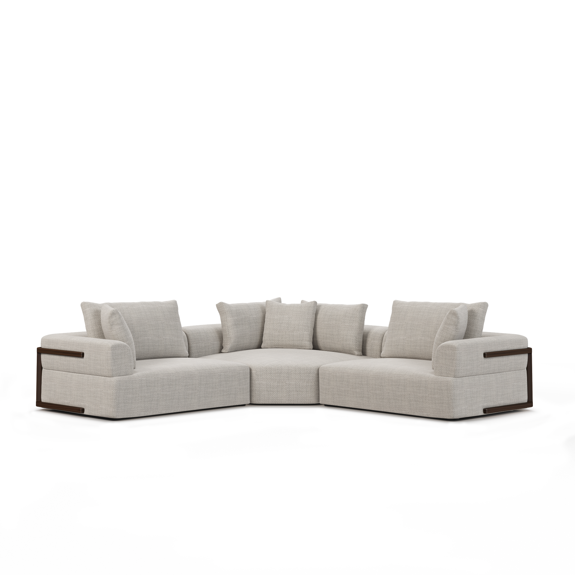 Mercana Warner 113" x 113" x 32.7"  Sectional Sofa - C