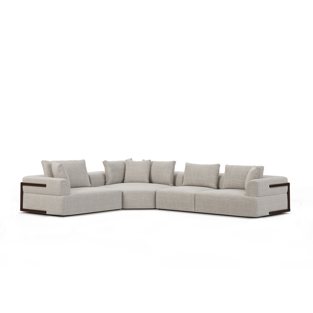 Mercana Warner 140" x 113" x 32.7"  Sectional Sofa - D