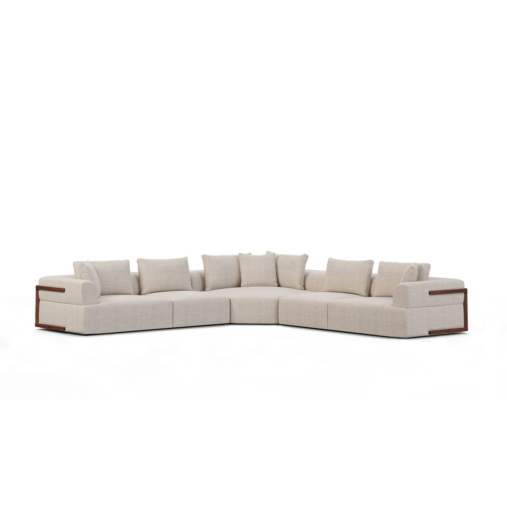 Mercana Warner 140" x 140" x 32.7"  Sectional Sofa - F