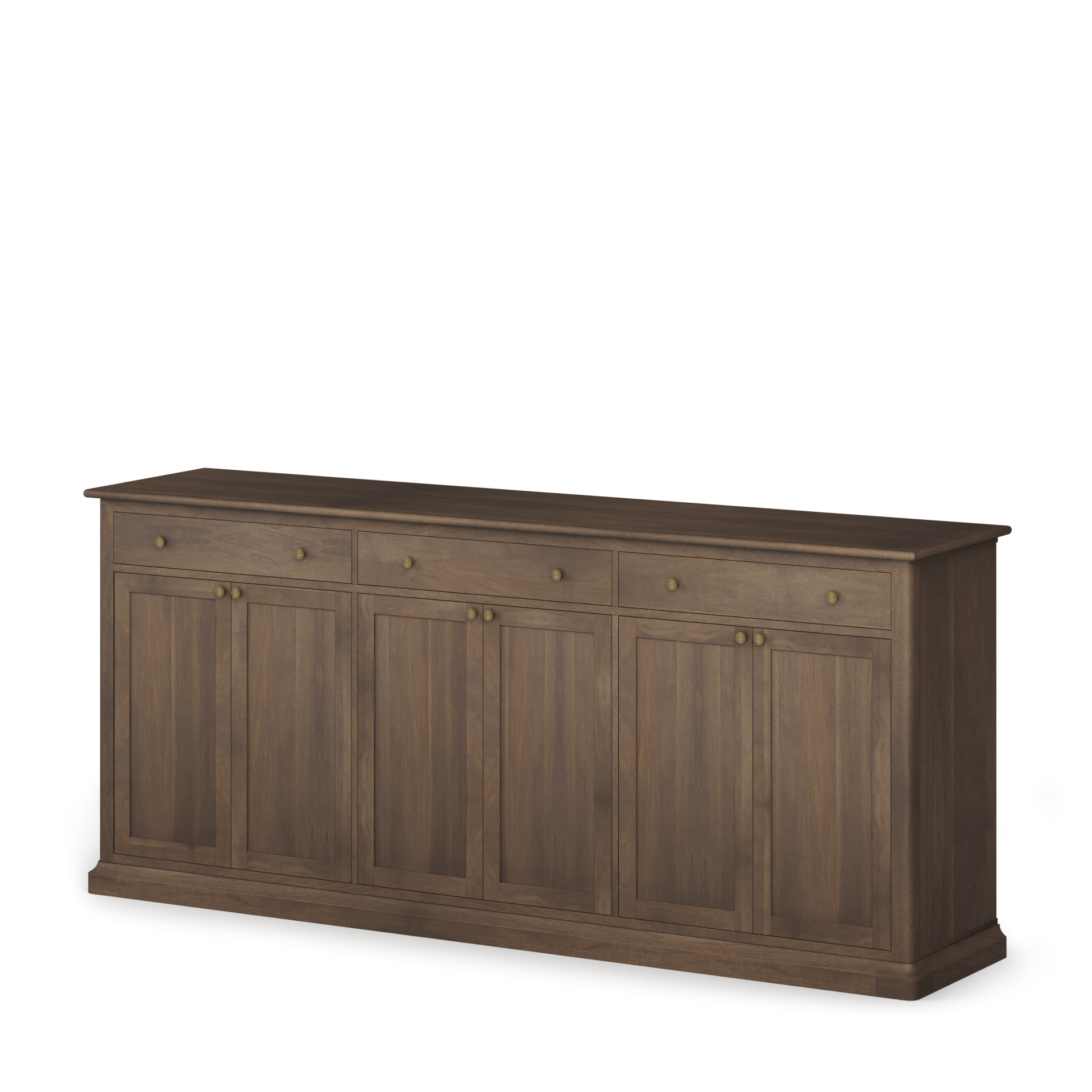Mercana Braxton 81.8" x 19" x 36" Solid Wood Sideboard