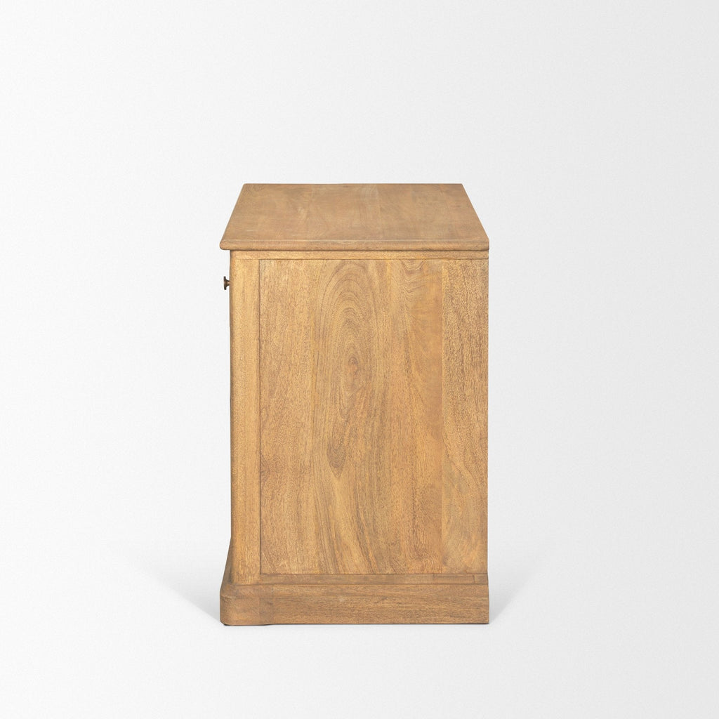 Mercana Braxton 34" x 18.5" x 27" Wood Accent Cabinet