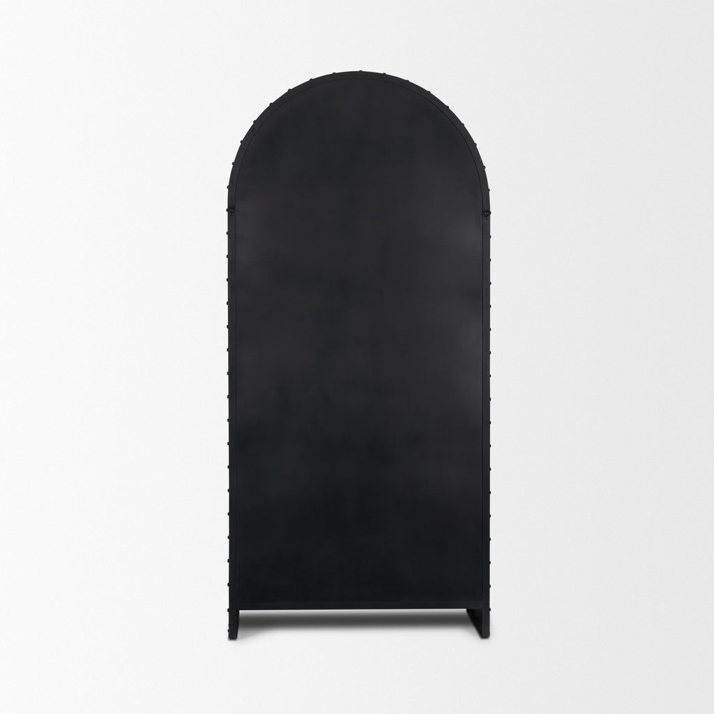 Mercana Gehry 33.3" x 16.3" x 72.3" Iron Display Cabinet