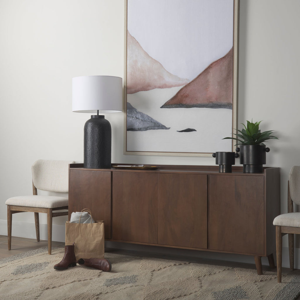 Mercana Leo 21" x 21" x 29.5" Metal Table Lamp