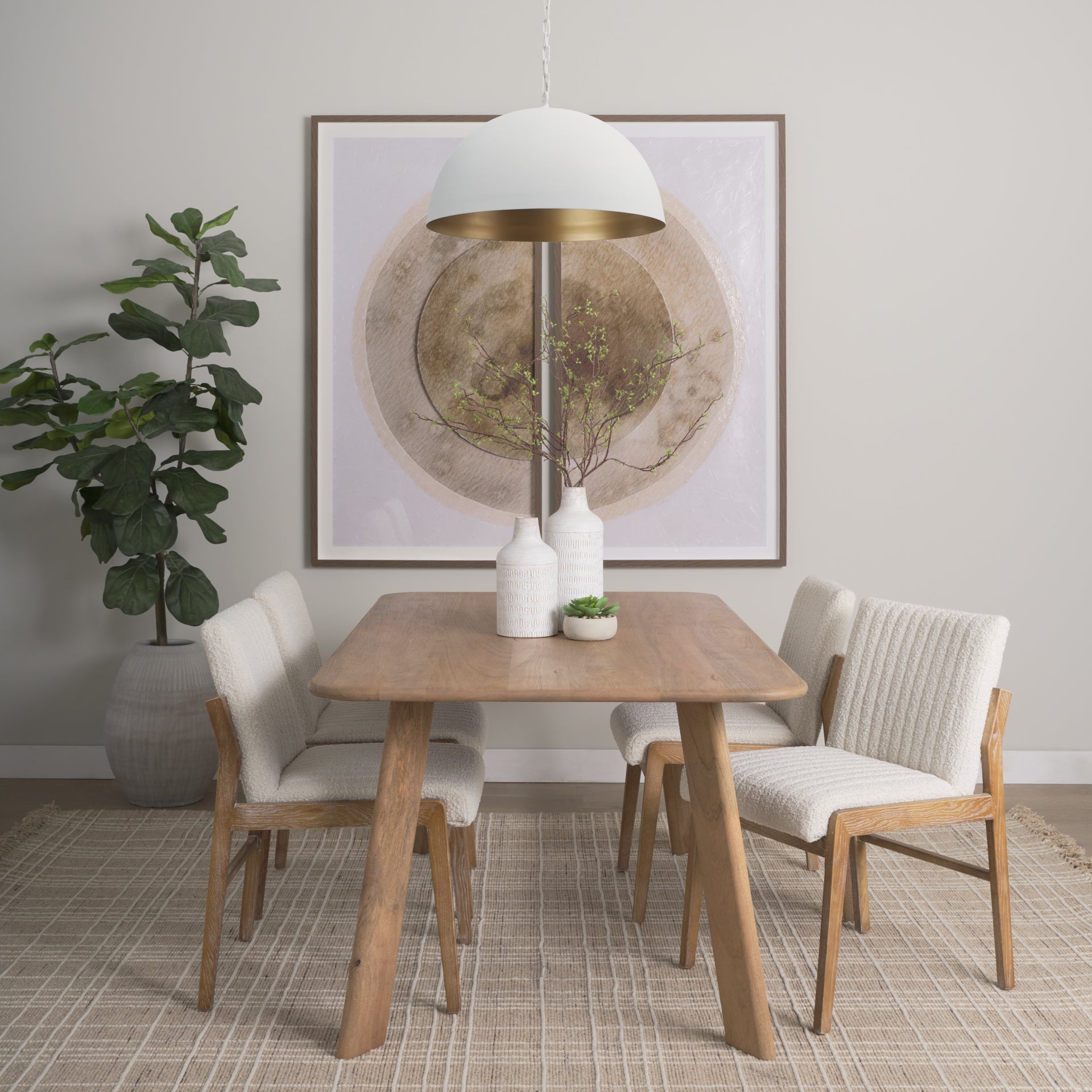 Mercana Juniper 24" x 24" x 15" Metal Pendant Lighting
