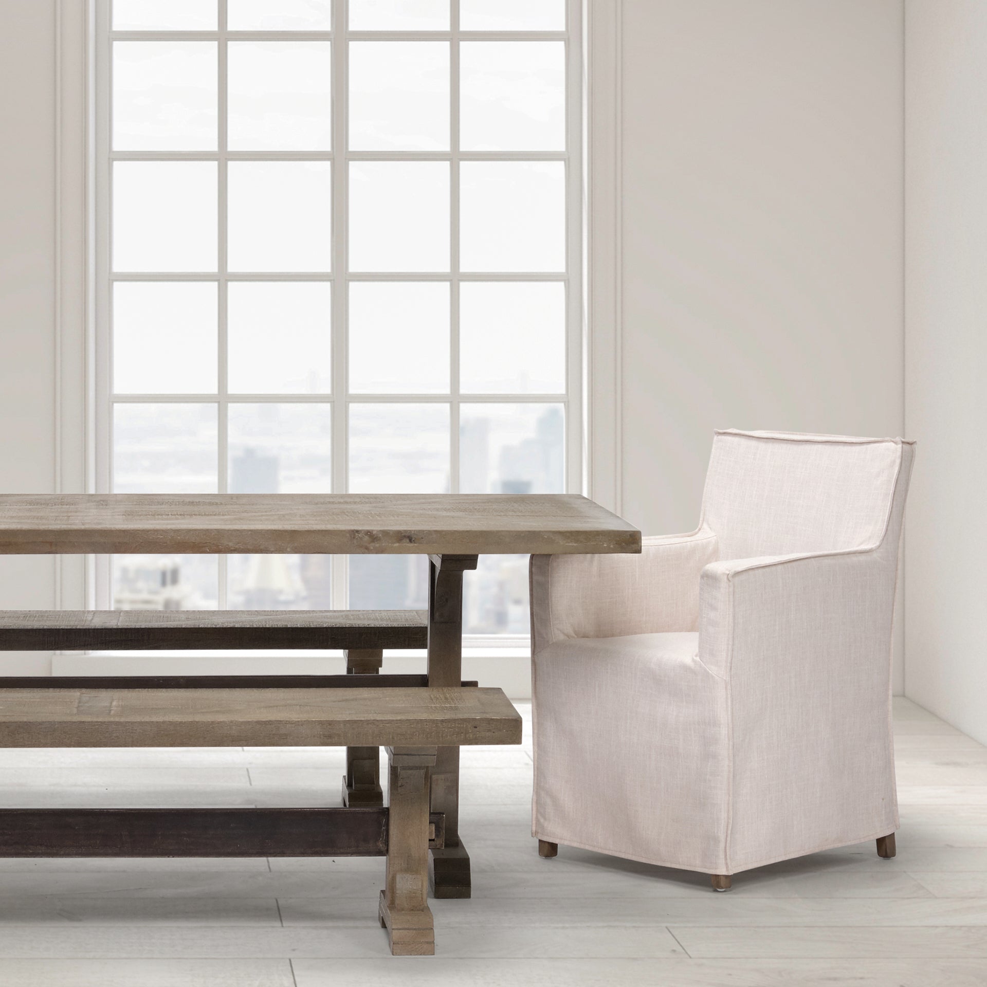 Mercana Elbert 23.5" x 22" x 35.3" Solid Wood Dining Chair