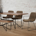 Mercana Sawyer 23" x 25.3" x 32.8" Metal Dining Chair