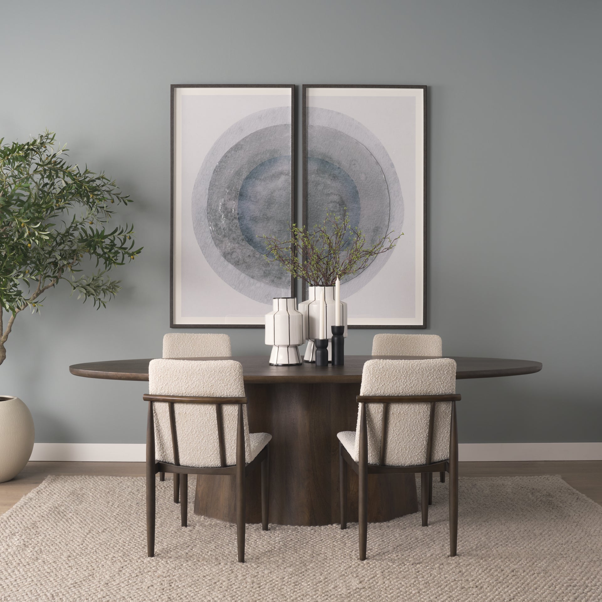 Mercana Cavett 18" x 25" x 33.5" Fabric Dining Chair
