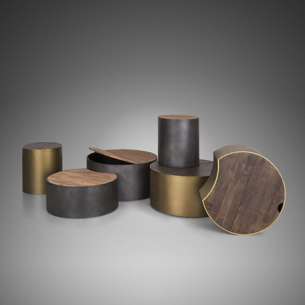 Mercana Eclipse 20" x 20" x 22.1" Solid Wood Side Table