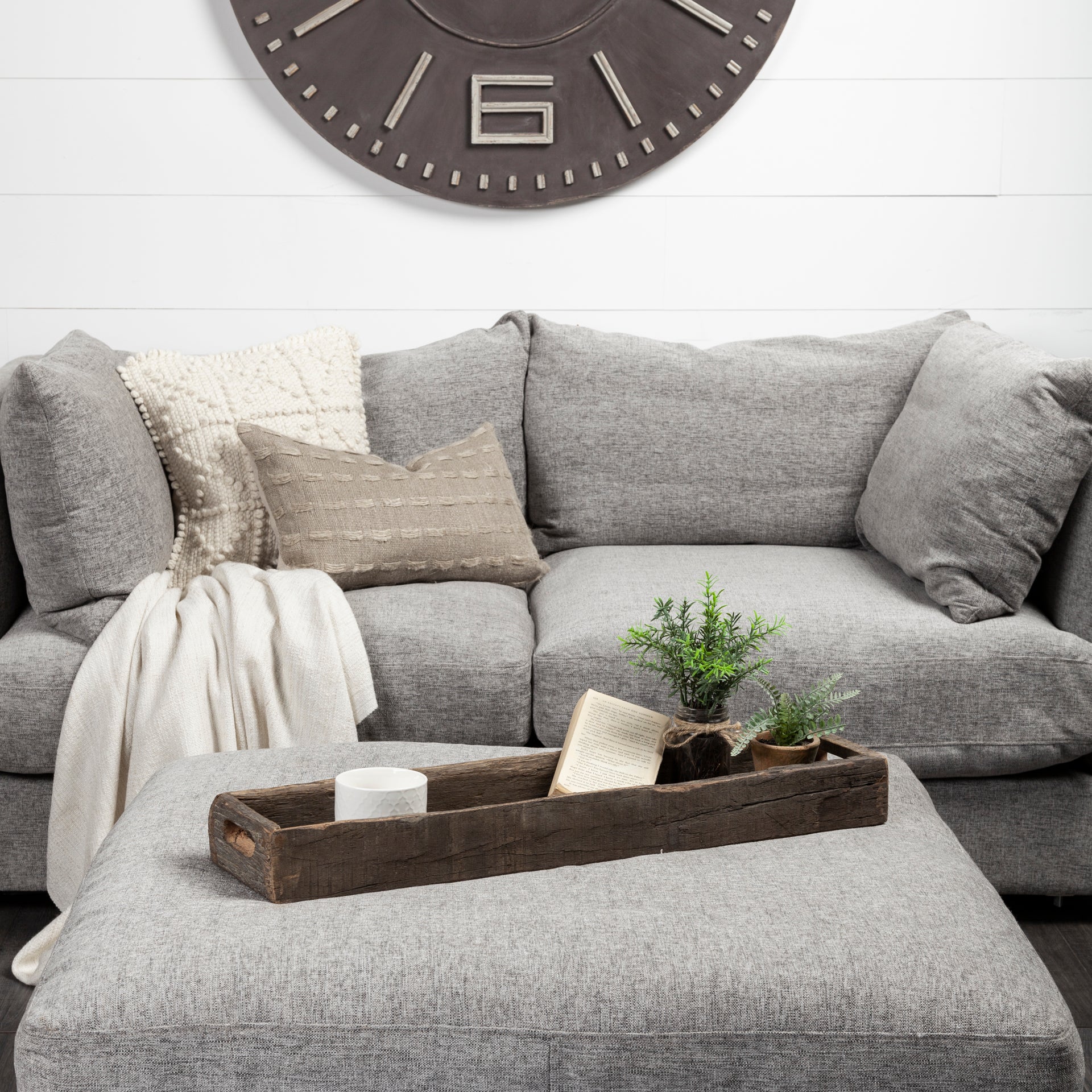 Mercana Vernon 30" x 7" x 3" Wood Tray