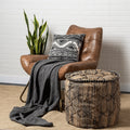 Mercana Riley 20" x 20" x 18" Pouf