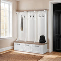 Mercana Fairview 61" x 18" x 76" Solid Wood Hall Tree