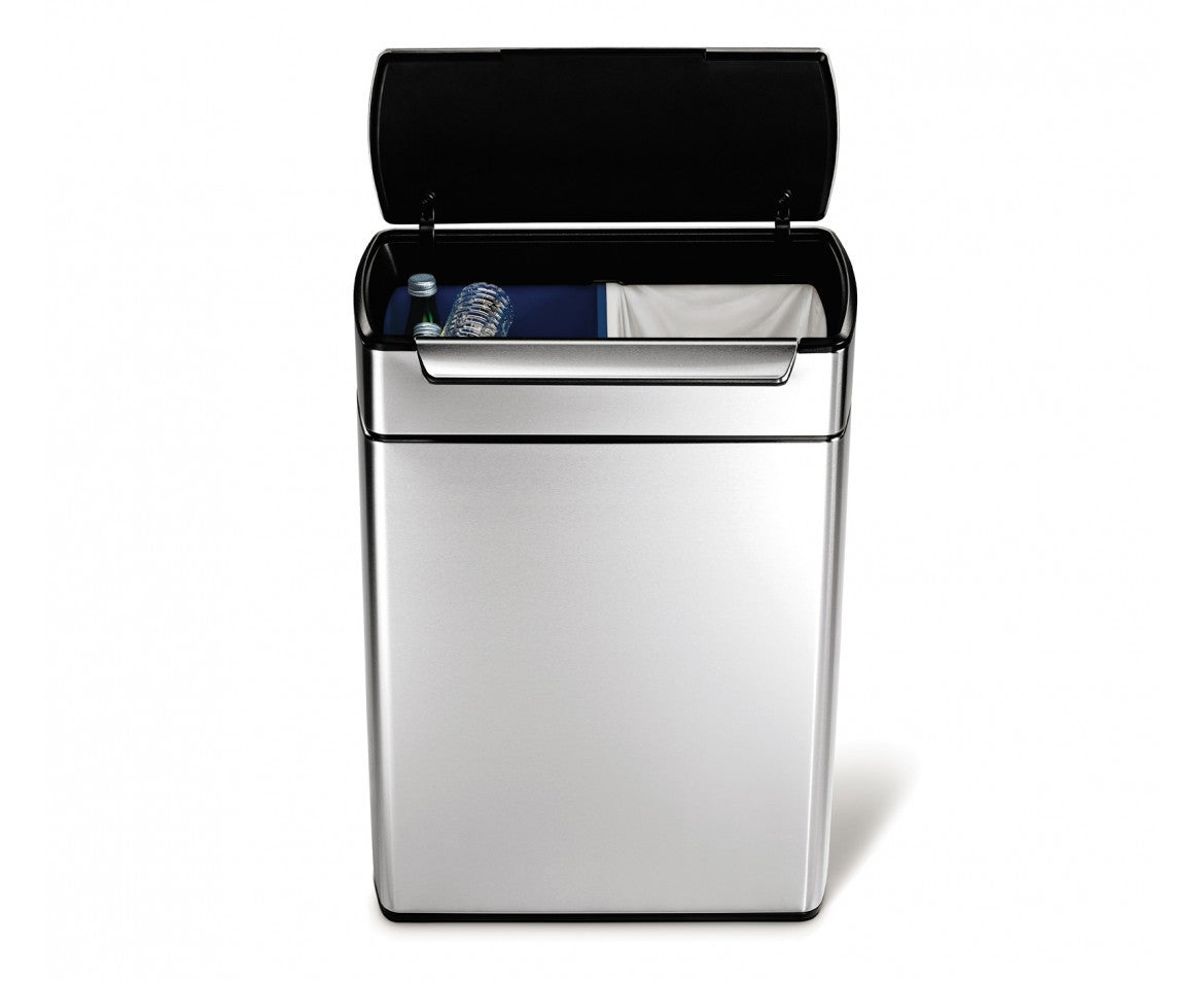 touch-bar recycler fingerprint-proof stainless steel-48 litre