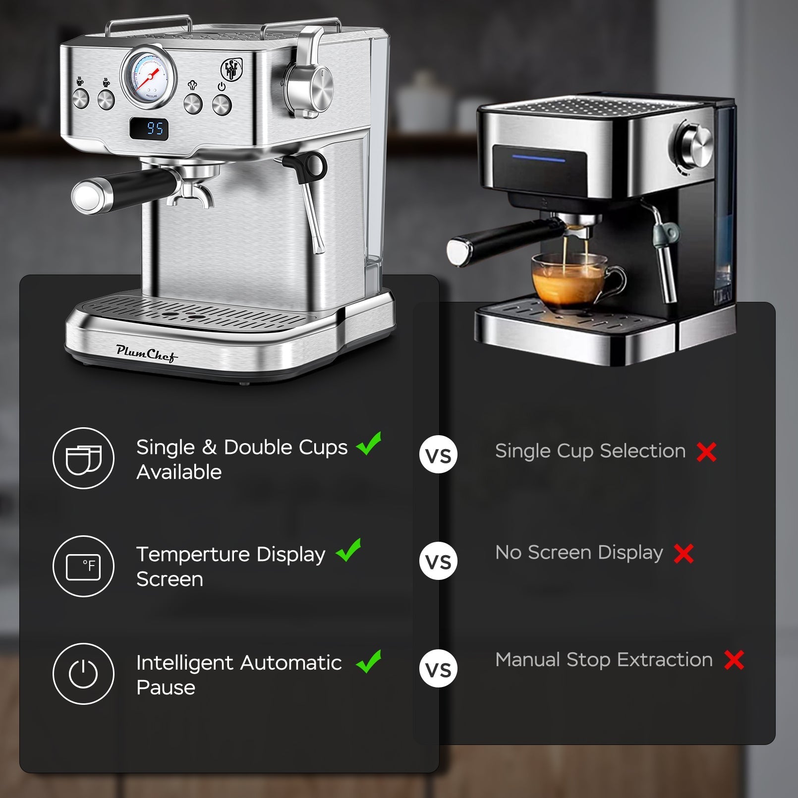 ☕ 20-Bar Professional Espresso Machine
