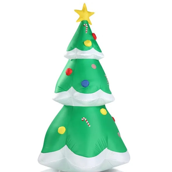 6.9 FT Lighted Christmas Inflatable Decoration - Inflatable Christmas Tree
