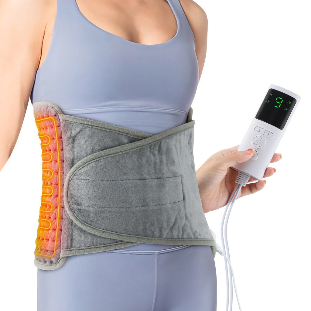 Back Heating Support Belt – Heated Waist Brace with Adjustable Temperature