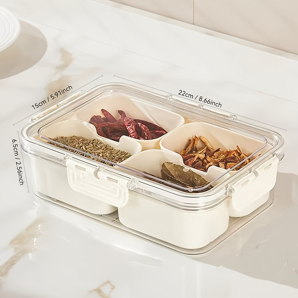 Leak-Proof Square Bento Lunch Box With 4/8 Compartments - Perfect For School, College, Picnics & Kitchen Organization
