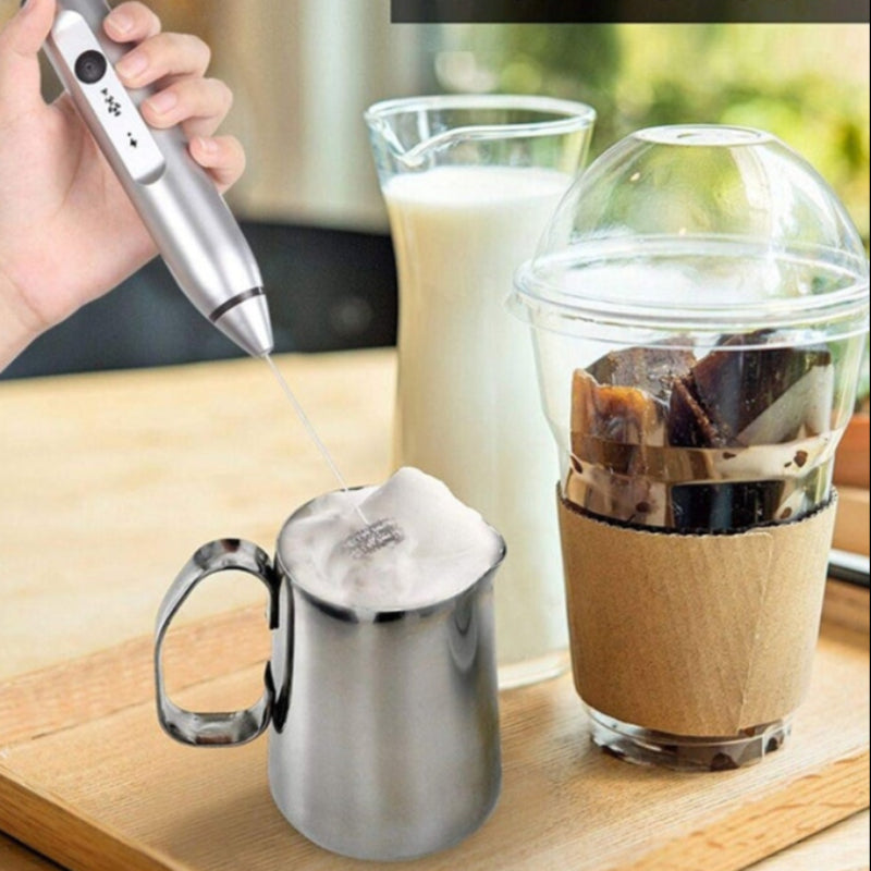 ❄️ Electric Milk Frother – Velvety Foam for Coffee, Lattes & More