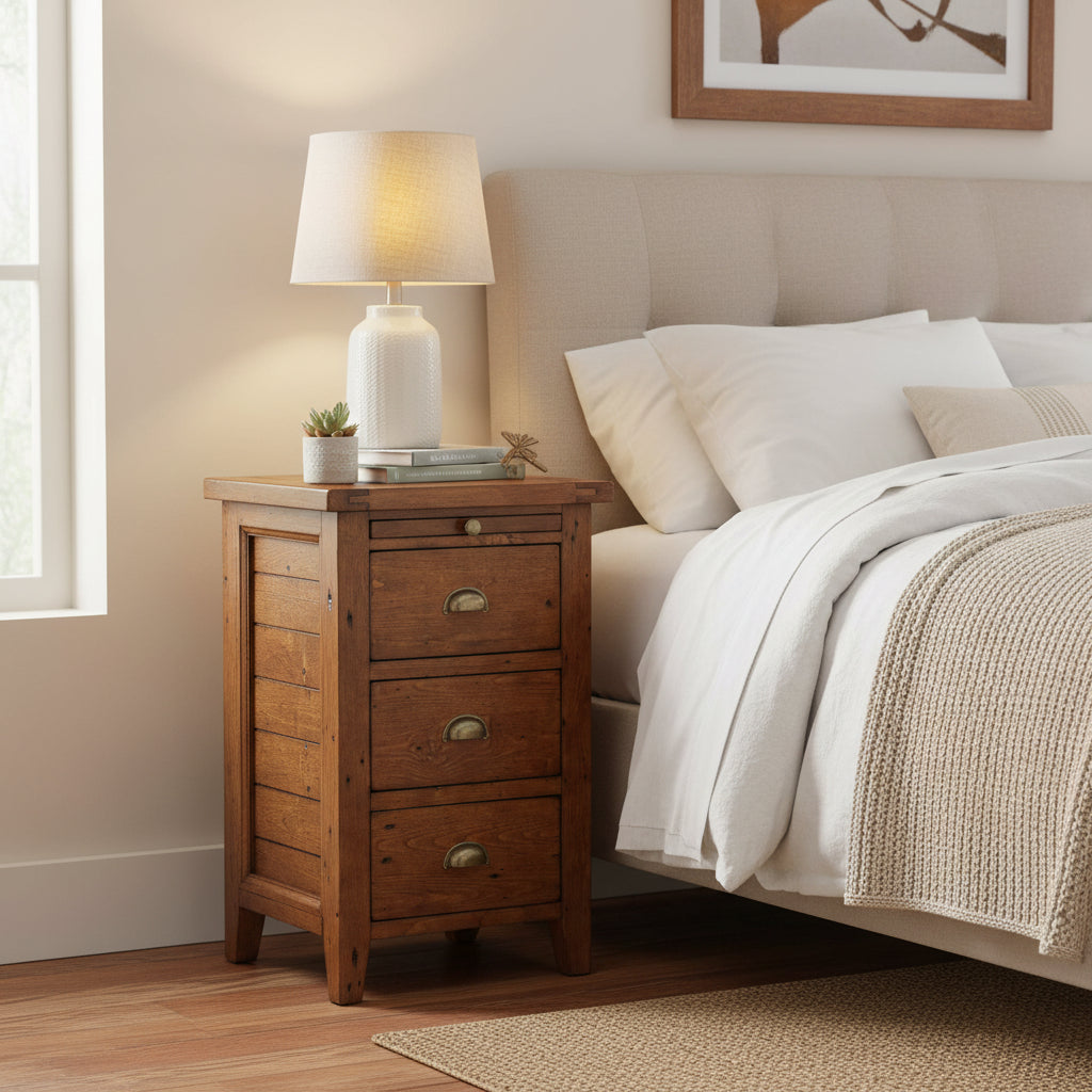 LH Home Irish Coast 3 Drawer Nightstand