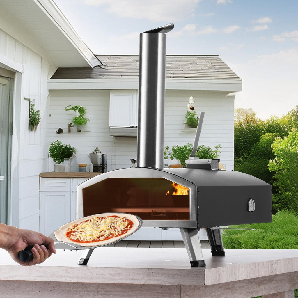 12″ Portable Outdoor Wood-Pellet Pizza Oven