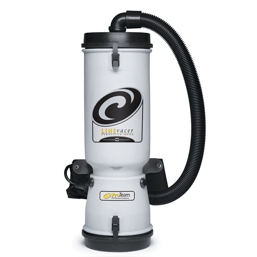 ProTeam 100280 10 Qt. LineVacer Backpack Vacuum Cleaner with ULPA filtration and 100163 High Filtration Vac Kit - 120V