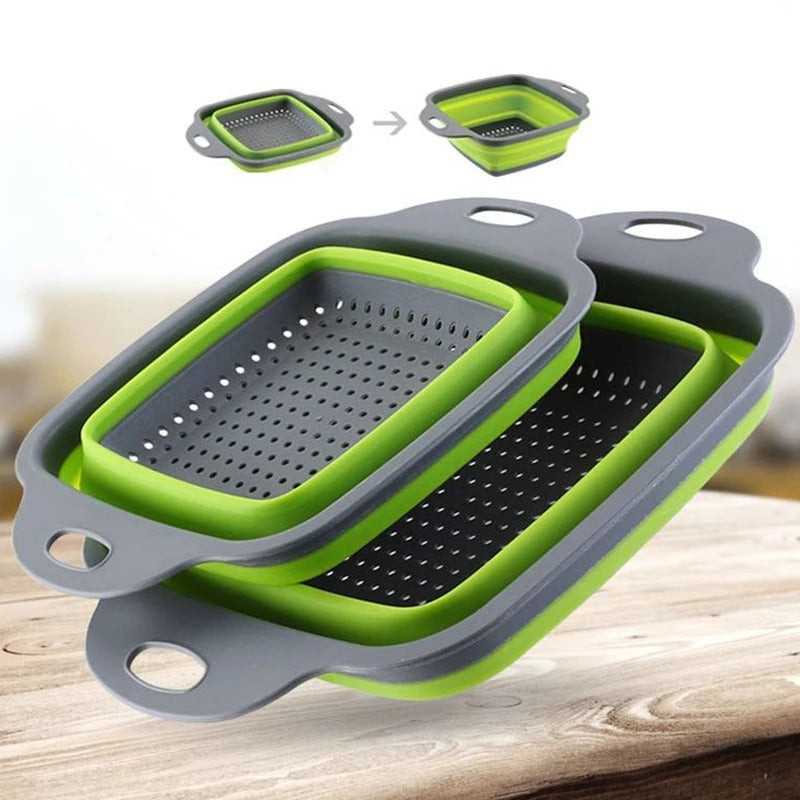 🧺 Square Folding Telescopic Drain Basket
