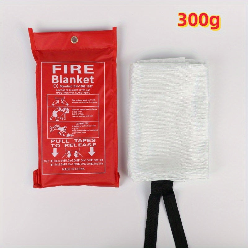 1pc Essential Fire Safety Blanket - Portable, Reusable, Heat-Resistant for Emergency Fire Extinguishing at Home, Kitchen, Fireplace, School, BBQ, Car, Office - Compact, Durable, Easy-to-Use Fire Suppression Solution