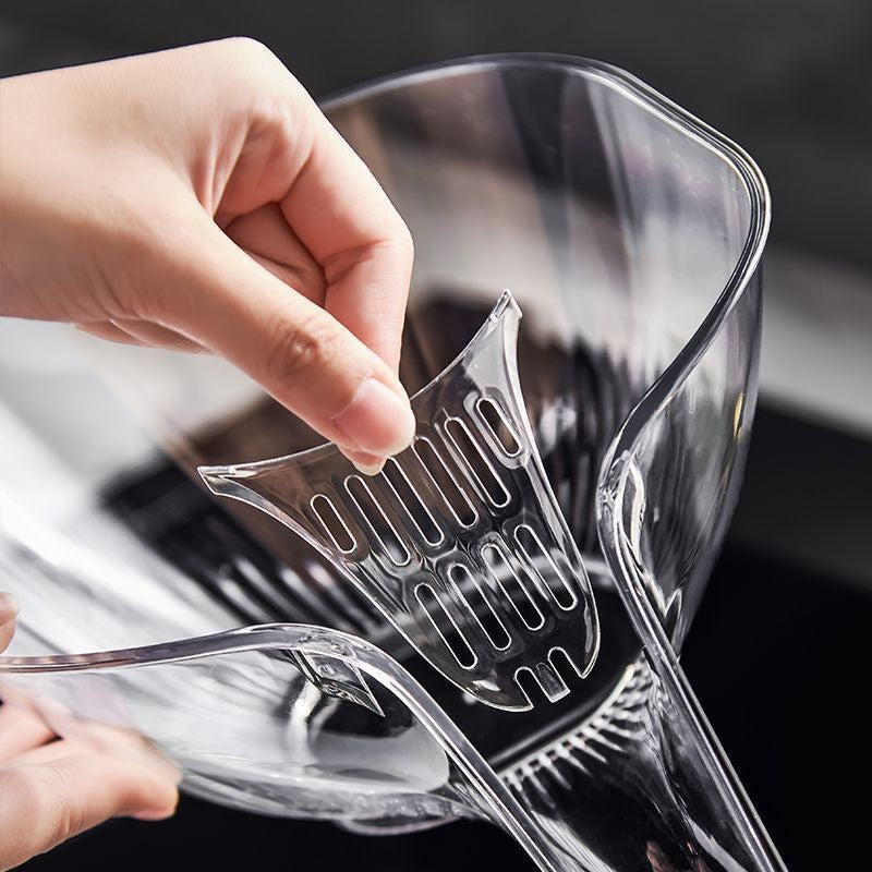 Multifunctional Kitchen Washing & Draining Basket ? Durable PET Plastic Fruit & Vegetable Washer
