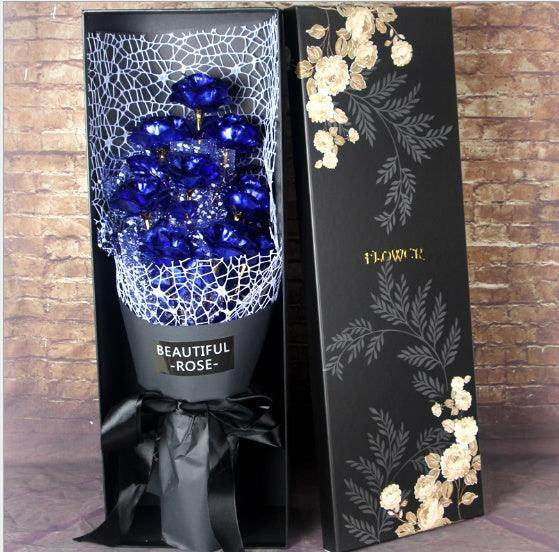 24K Golden Foil Rose Bundle
