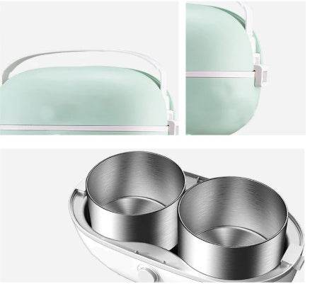 Portable Cooking Electric Lunch Box Stainless Steel