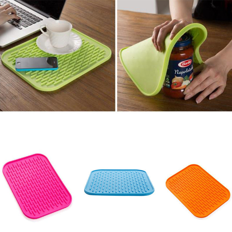 1/3pcs Silicone Pot Mat, Placemat, Cup Mat - Heat Resistant, Creative Coffee Mat For Countertops Tables - For Kitchen Decoration - Suitable for Everyday Use - Perfect Gift for Housewarming