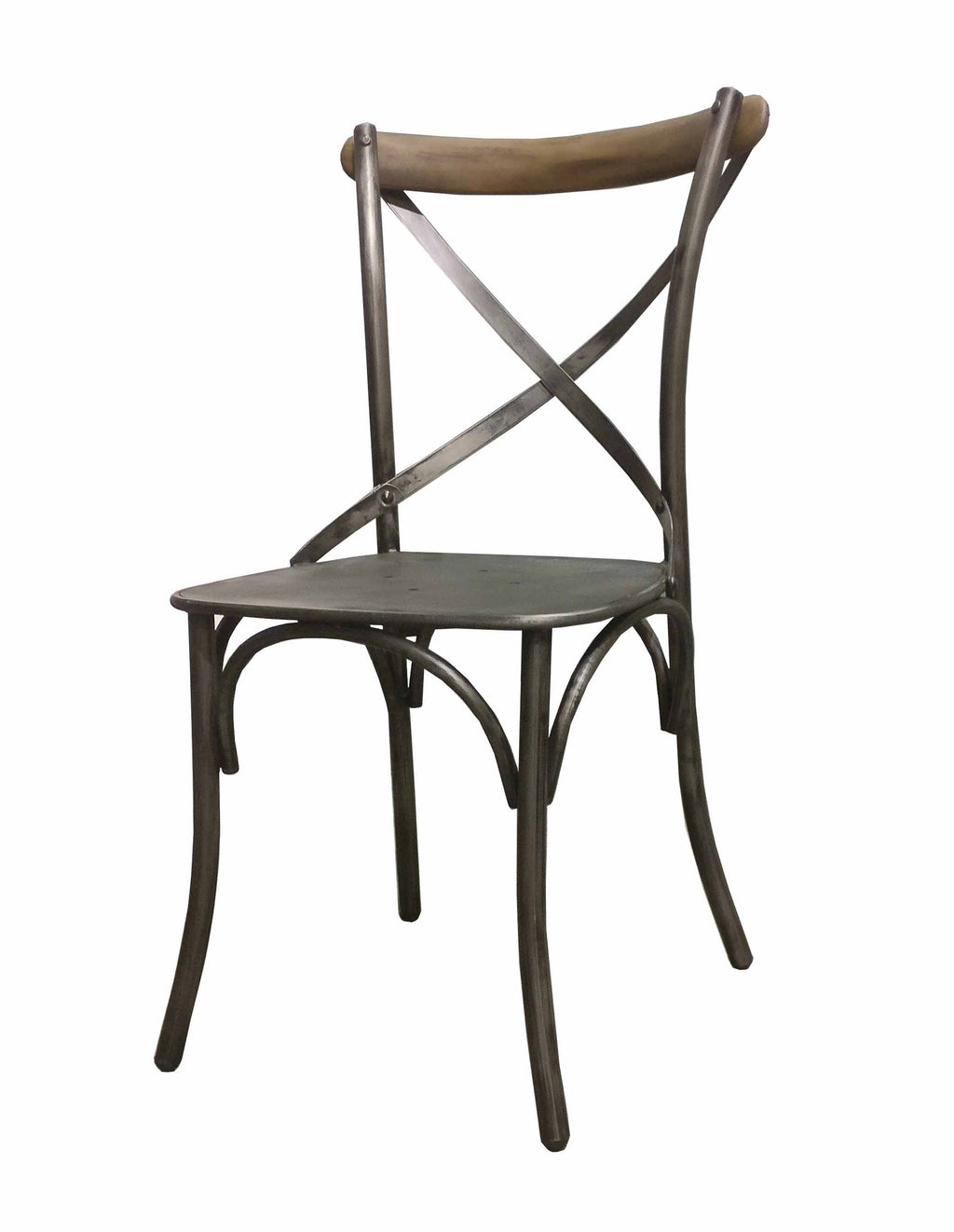LH Home Metal Crossback Chair (Set of 2)