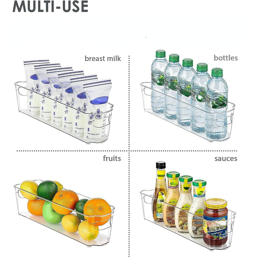 1pc Breastmilk Storage Container, Transparent Clear Freezer And Fridge Organizer Bins, Plastic Storage Bins For Breast Milk, Baby Pouches, Formula, Bottles And Yogurts, Home Kitchen Storage Supplies