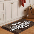 1pc SoftTouch Graphic Kitchen Mat - Aisle Runners with Stain-Resistant Waterproof and Machine Washable Design, Soft Comfortable Area Rug for Living Room Bedroom Kitchen Supplies, Easy to Clean and Maintain