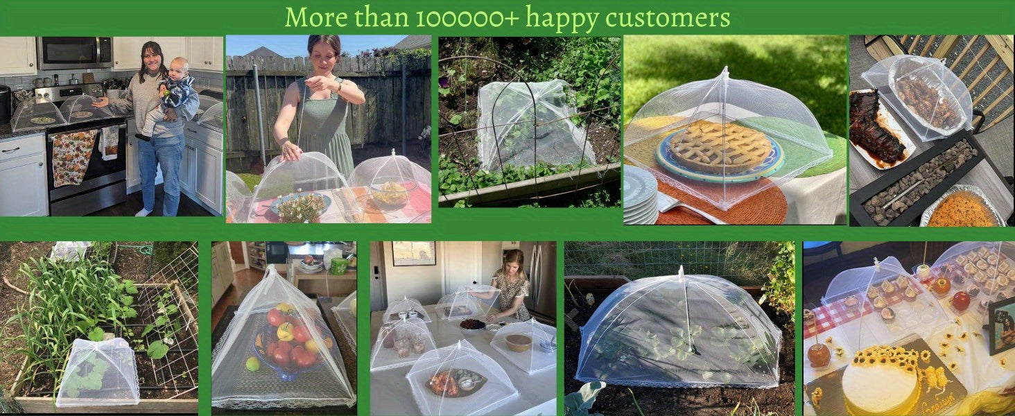 3pcs Ultimate Foldable Picnic Net Food Covers - Large, UV-resistant, Dust-proof Kitchen Tool - Perfect for Vegetables, Restaurants, Food Trucks, Outdoor & Indoor Dining Adventures