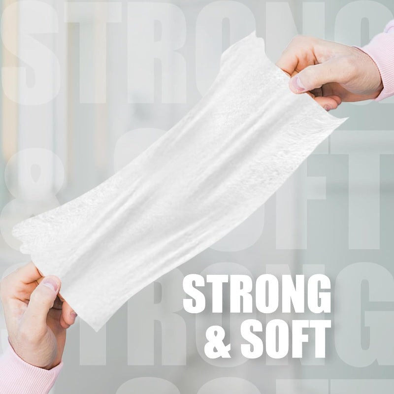 4 Packs Kitchen Wipes - 80 Sheets Each, Dye-Free Individual Disposable Paper Towels, Grease & Stain Removal, Pre-Moistened Household Cleaning Cloths