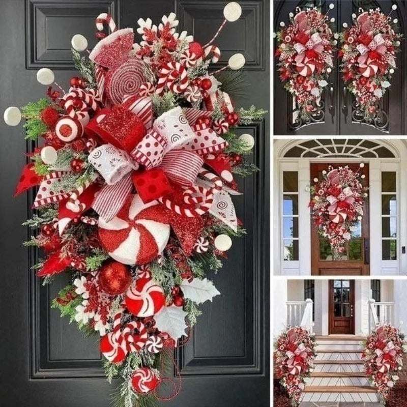 🎄 Christmas Upside-Down Tree – Unique Door & Wall Holiday Decoration