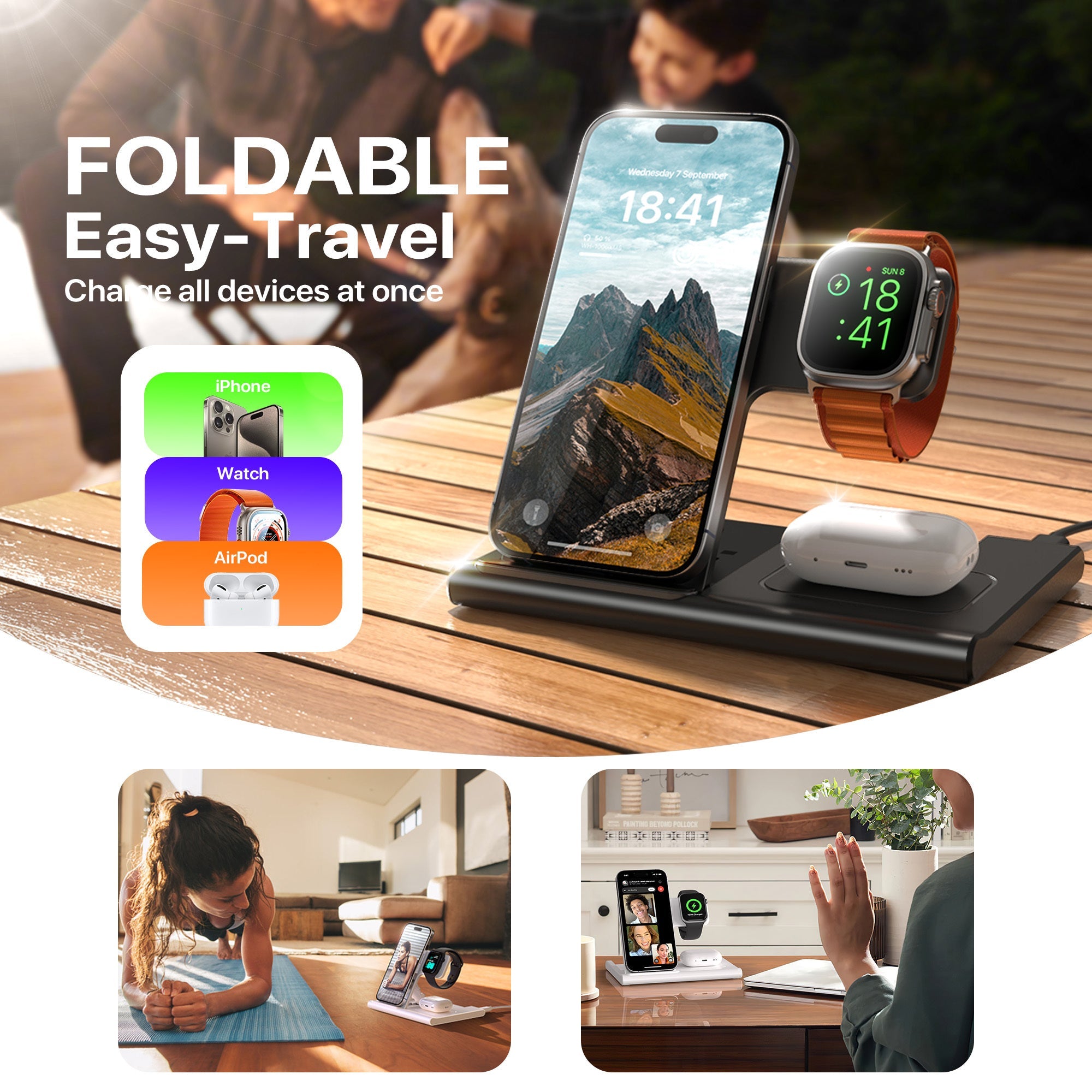 Wireless Charging Station For Multiple Devices