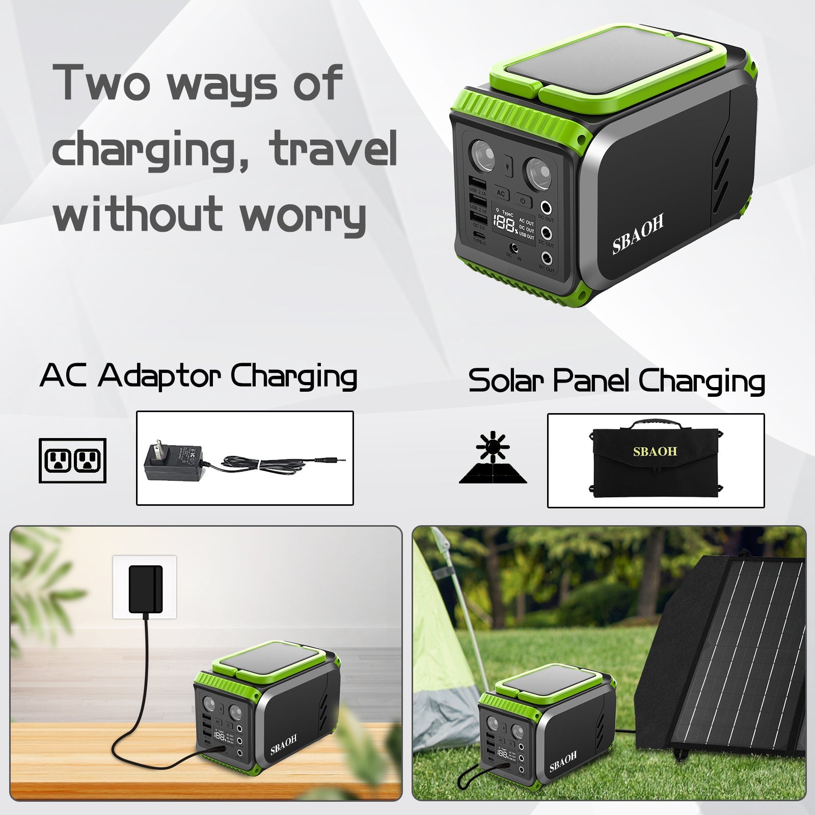 Portable Solar Camping Power Station