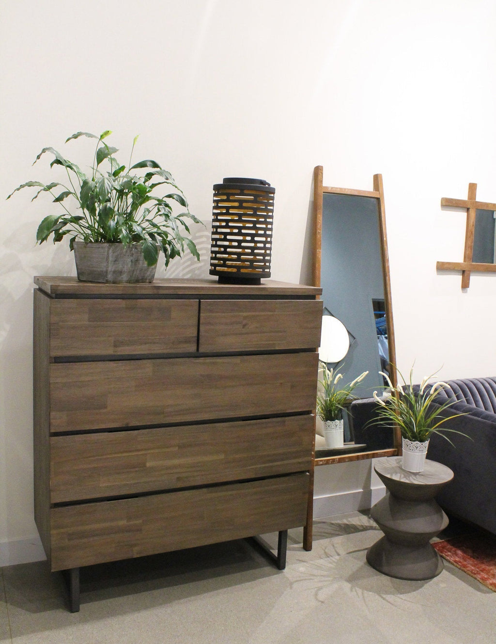 LH Home Concrete Inverted Side Table