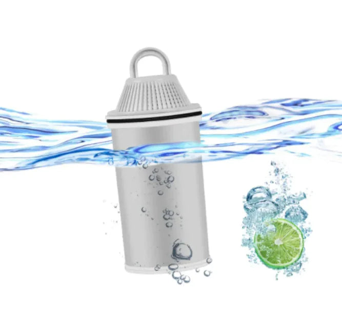 Activated Carbon Filter Kettle Water Purifier, 2.5L Capacity Glass Kettle with Carbon Filter – White