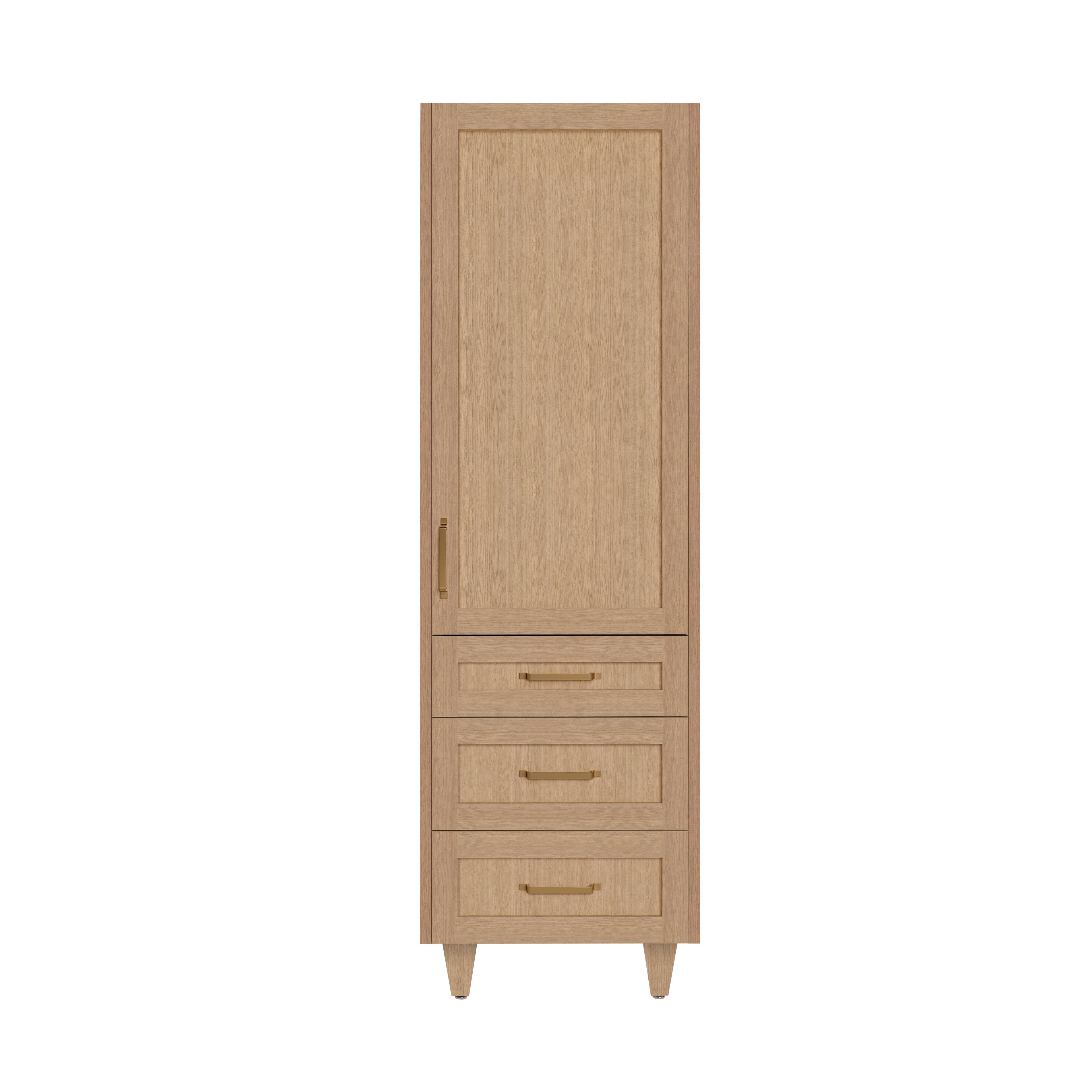 Arlo 20" x 78" Solid-Wood Freestanding Linen Cabinet