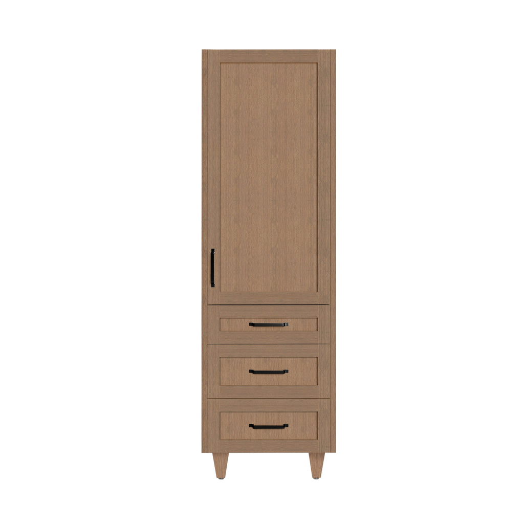 Arlo 20" x 78" Solid-Wood Freestanding Linen Cabinet