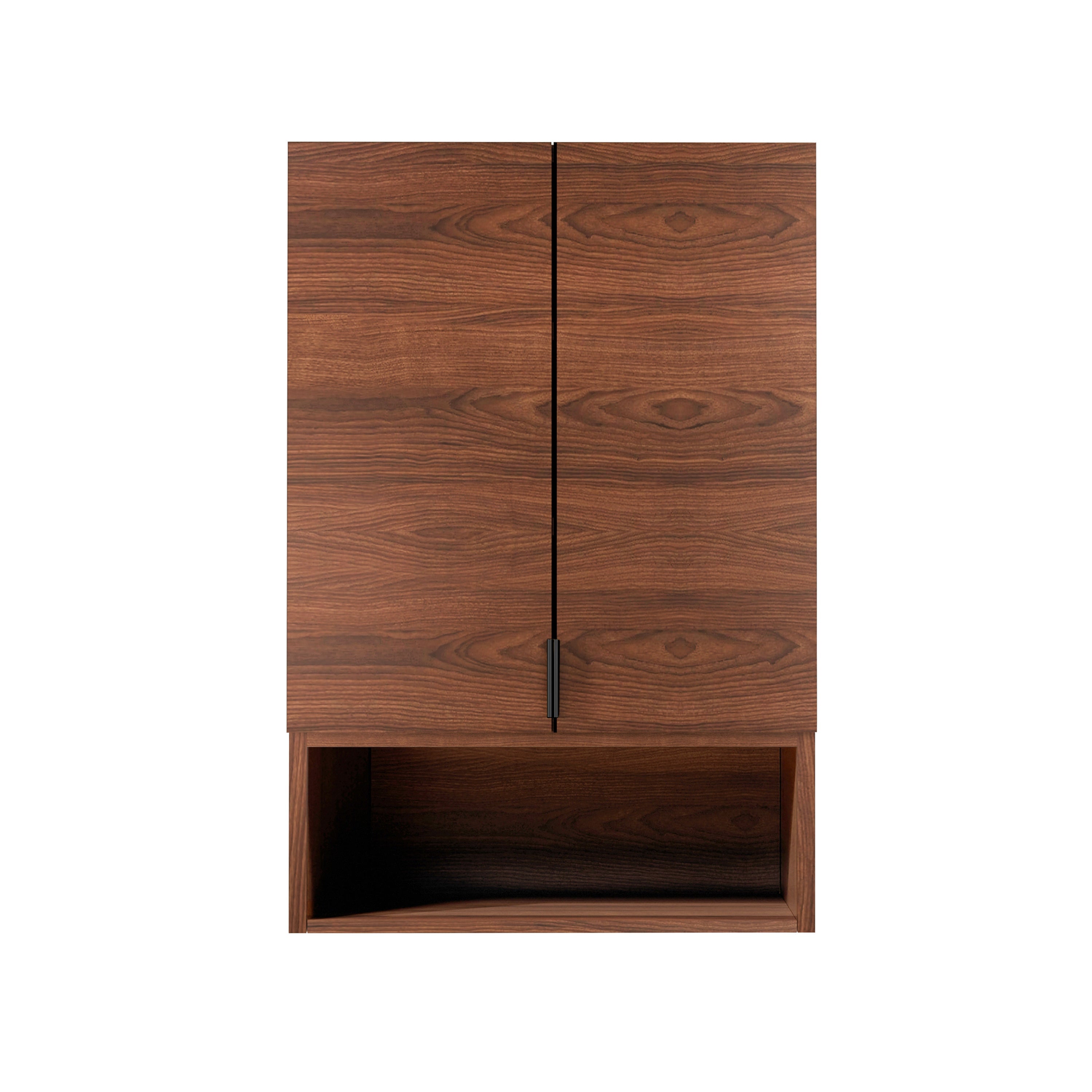 Rowan 24" x 36" Black Walnut Wall Mounted Storage Cabinet