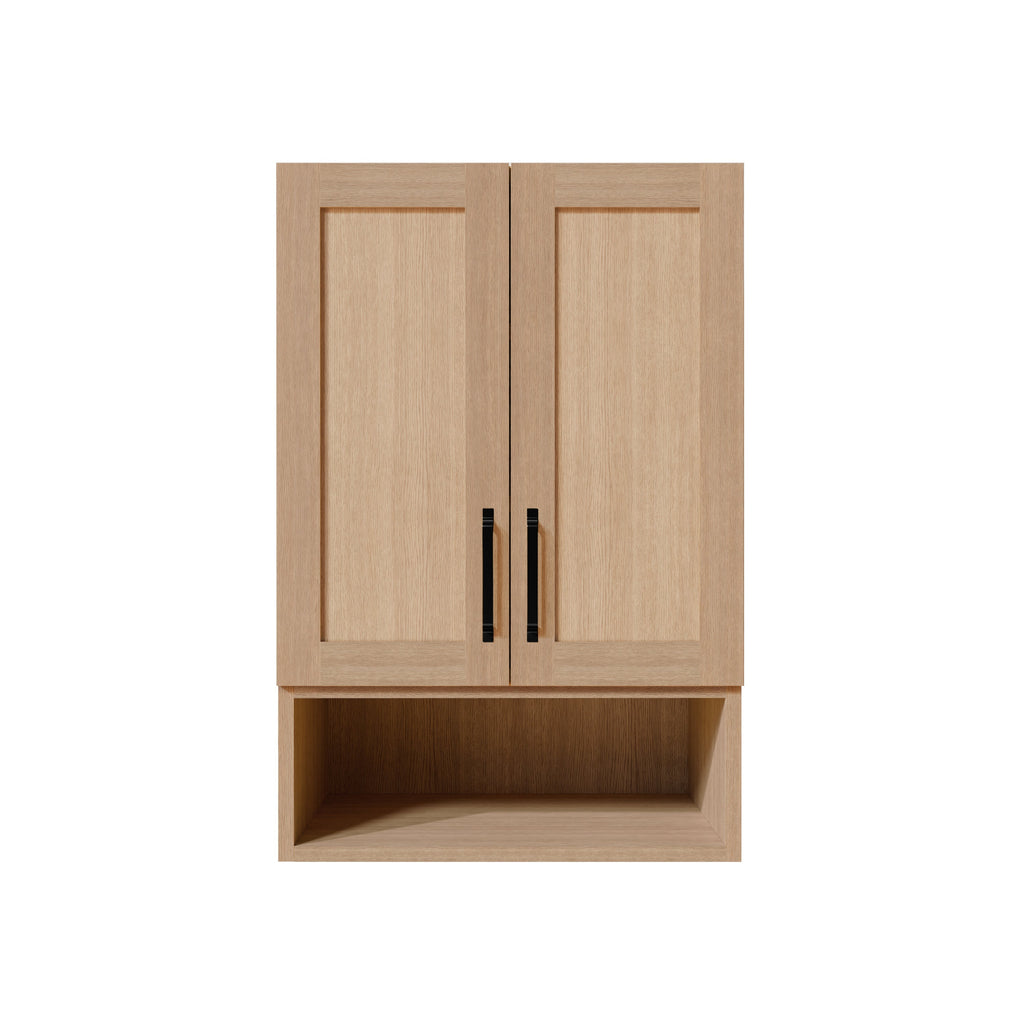 Arlo 24" x 36" Solid-Wood Wall Mounted Storage Cabinet