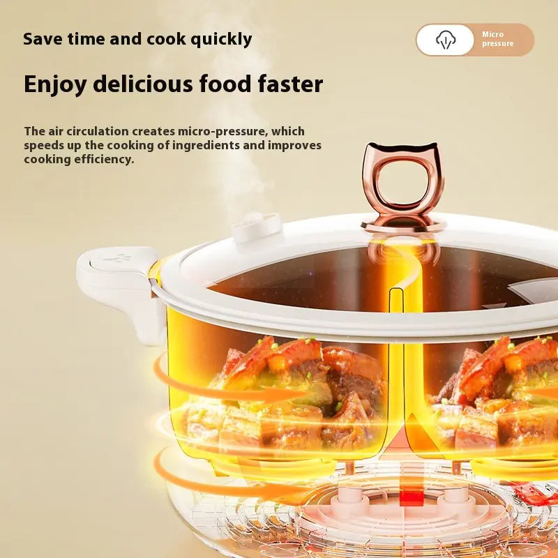 Large Capacity Electric Chafing Dish with Partition Control