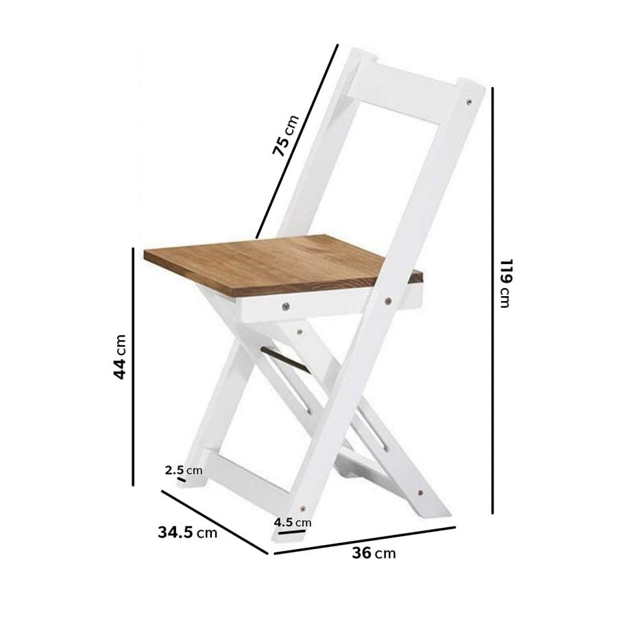 4 Seater Folding Dining Table and Chairs Set – Space Saving Drop Leaf Table – Compact Kitchen Table Set